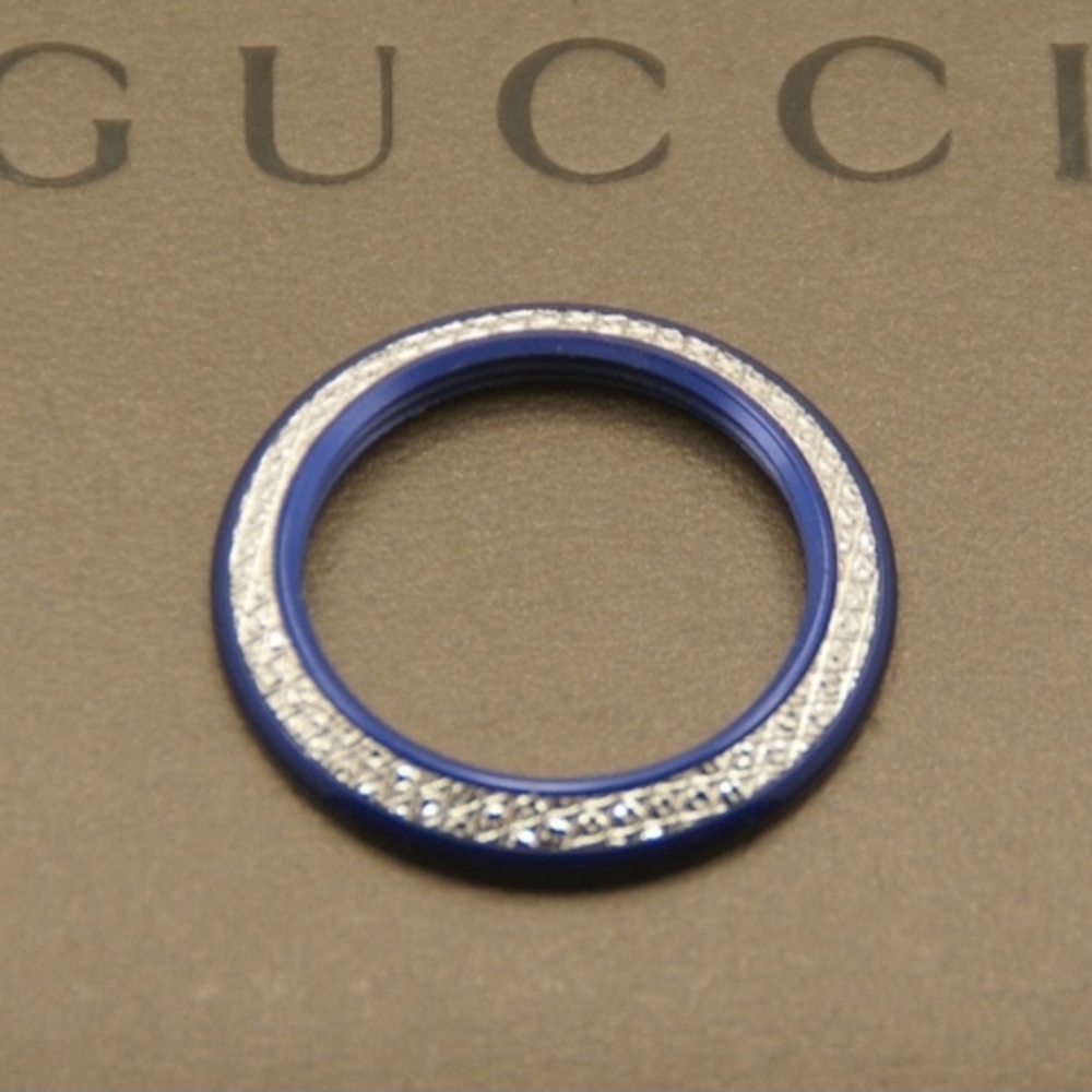 Gucci Sapphire Blue and Silver Band